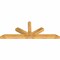 Ekena Millwork Saratoga Rough Sawn Timber Gable Bracket, Western Red Cedar, 108"W x 40"H x 6"D x 6"F, 9/12 Pitch GBW108X40X0606SAR00RWR - alternate 4